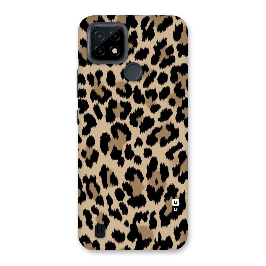 Brown Leapord Print Back Case for Realme C21