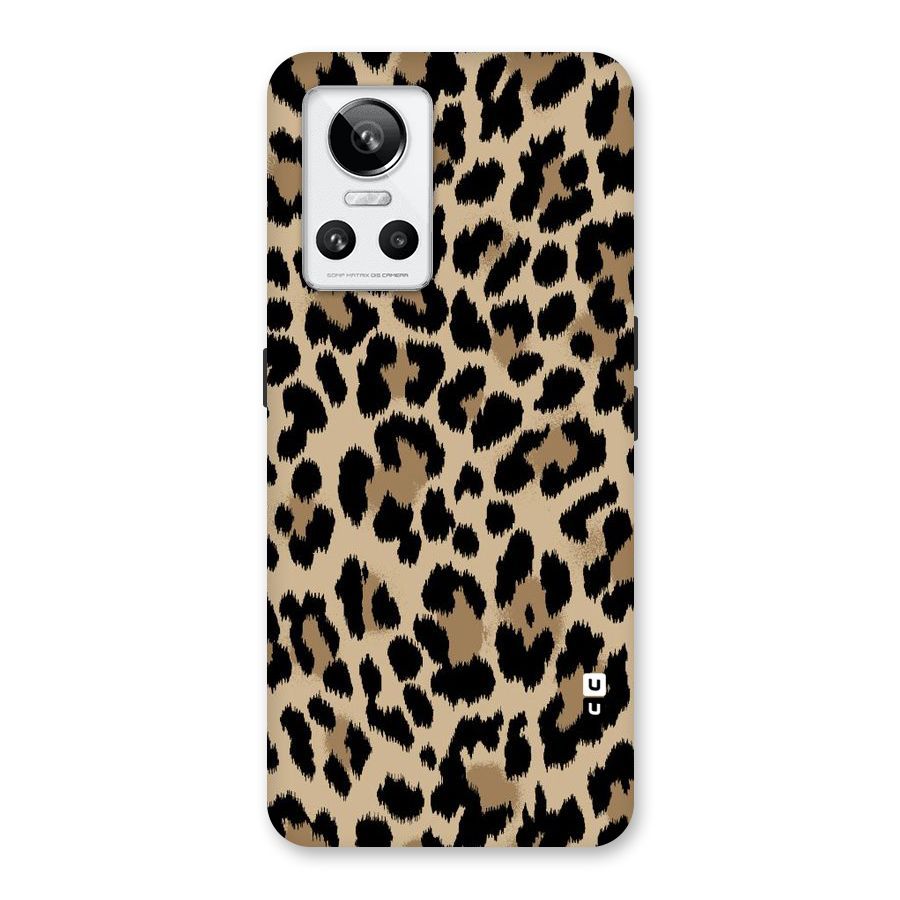 Brown Leapord Print Back Case for Realme GT Neo 3