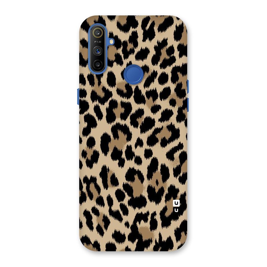 Brown Leapord Print Back Case for Realme Narzo 10A
