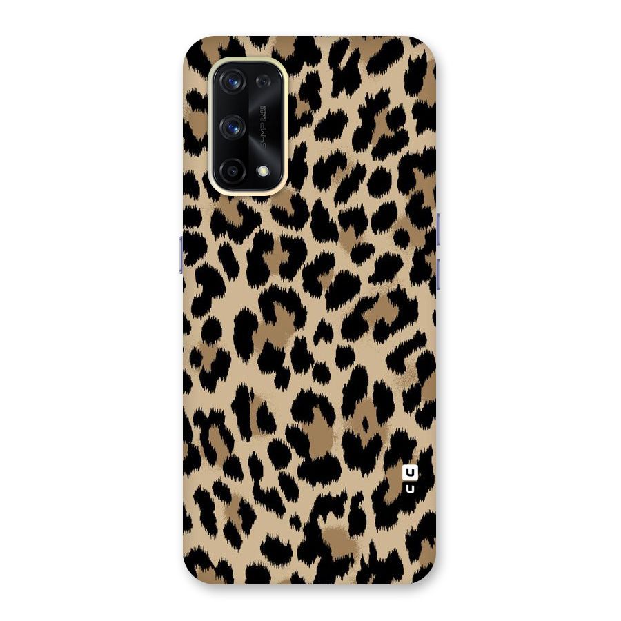 Brown Leapord Print Glass Back Case for Realme X7 Pro