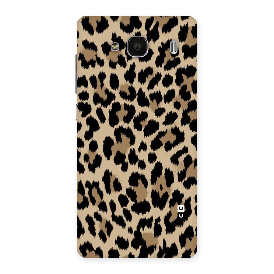 Brown Leapord Print Back Case for Redmi 2 Prime