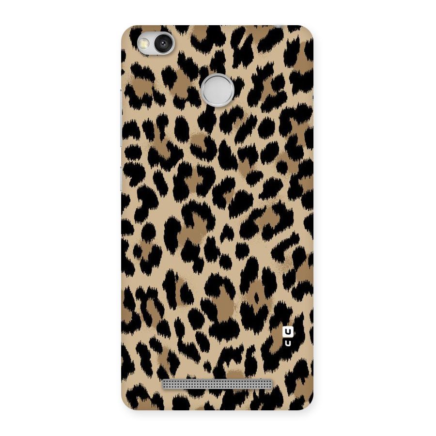 Brown Leapord Print Back Case for Redmi 3S Prime