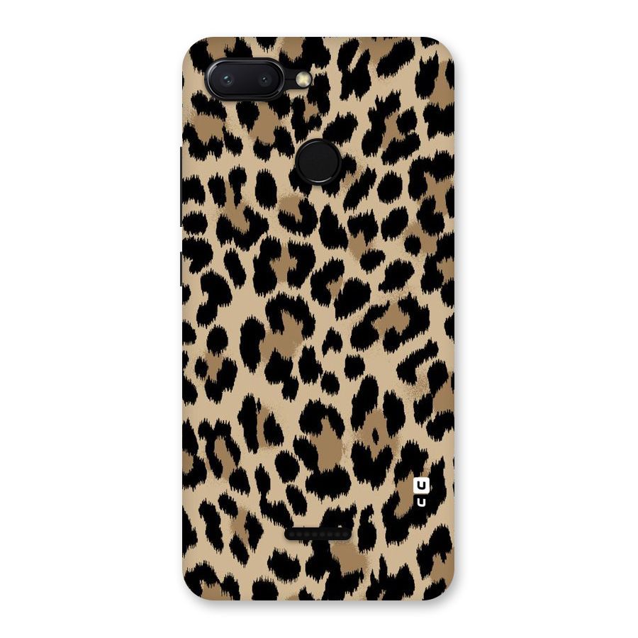 Brown Leapord Print Back Case for Redmi 6