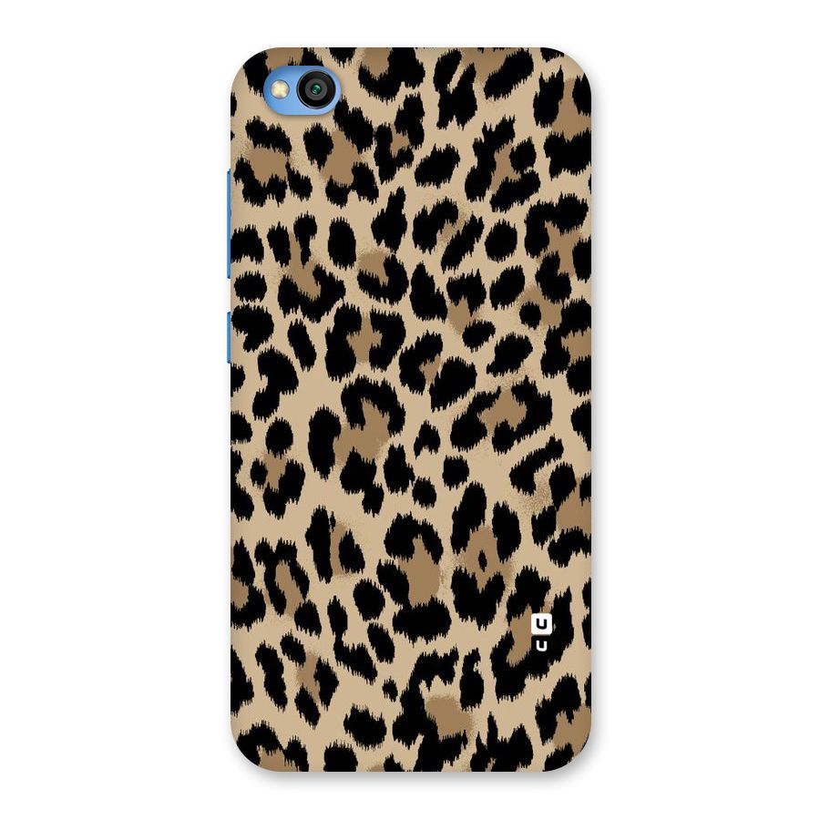 Brown Leapord Print Back Case for Redmi Go