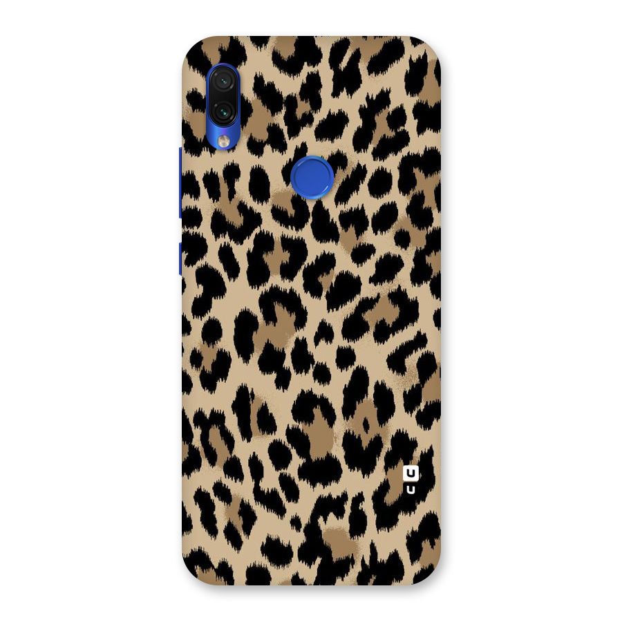 Brown Leapord Print Back Case for Redmi Note 7S