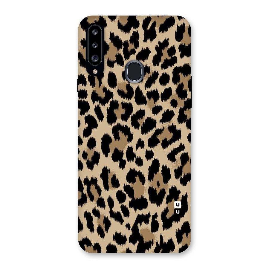 Brown Leapord Print Back Case for Samsung Galaxy A20s
