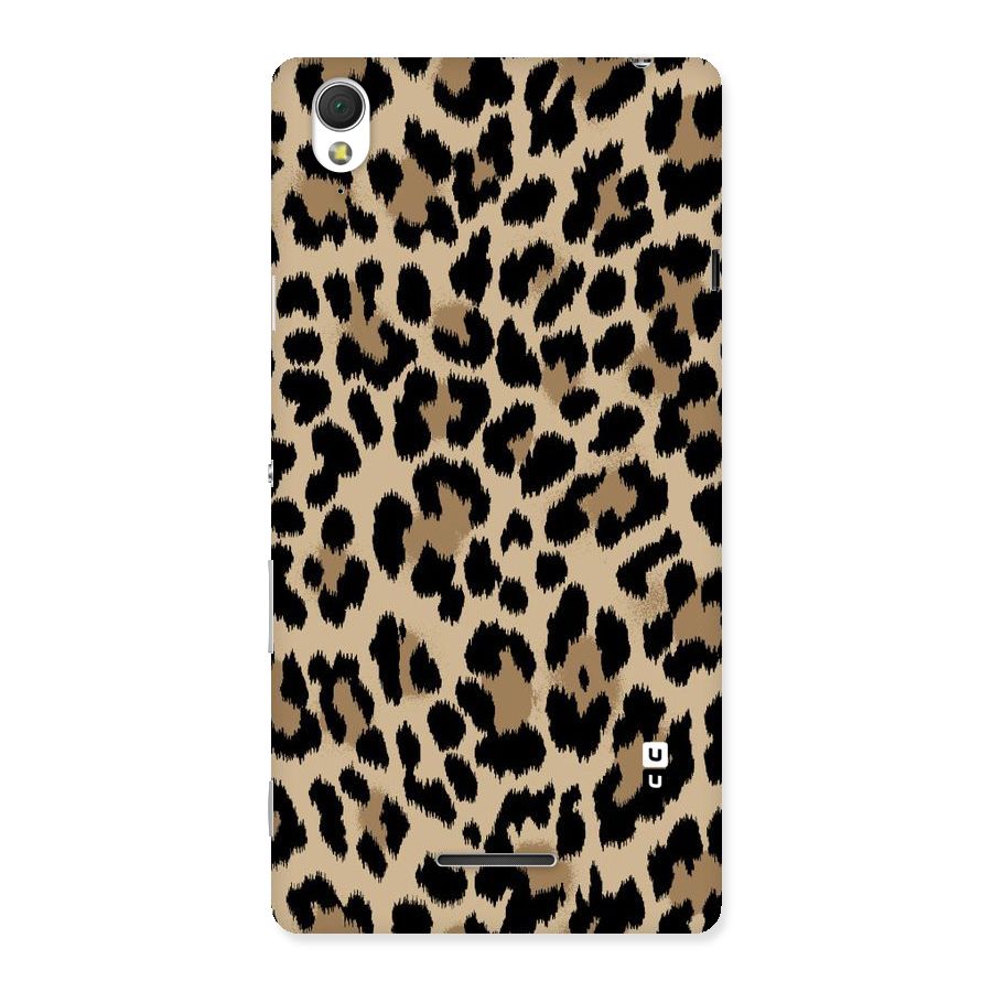 Brown Leapord Print Back Case for Sony Xperia T3