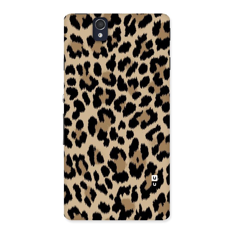 Brown Leapord Print Back Case for Sony Xperia Z