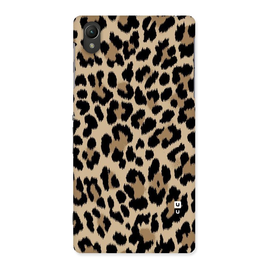Brown Leapord Print Back Case for Sony Xperia Z2