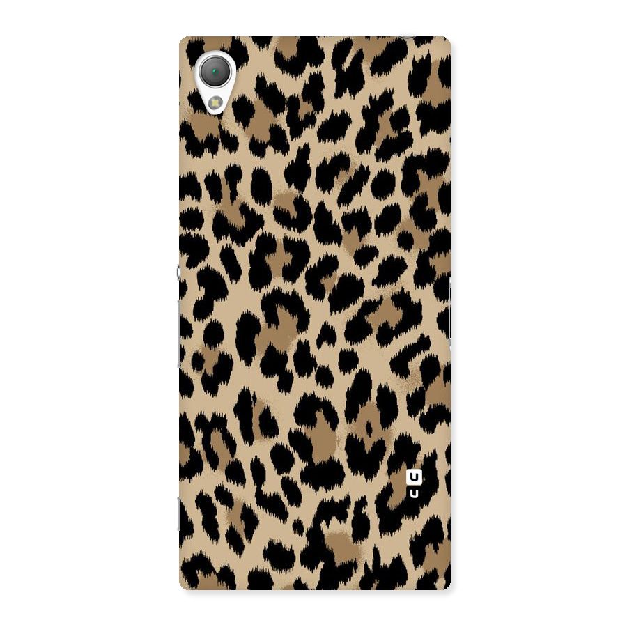 Brown Leapord Print Back Case for Sony Xperia Z3