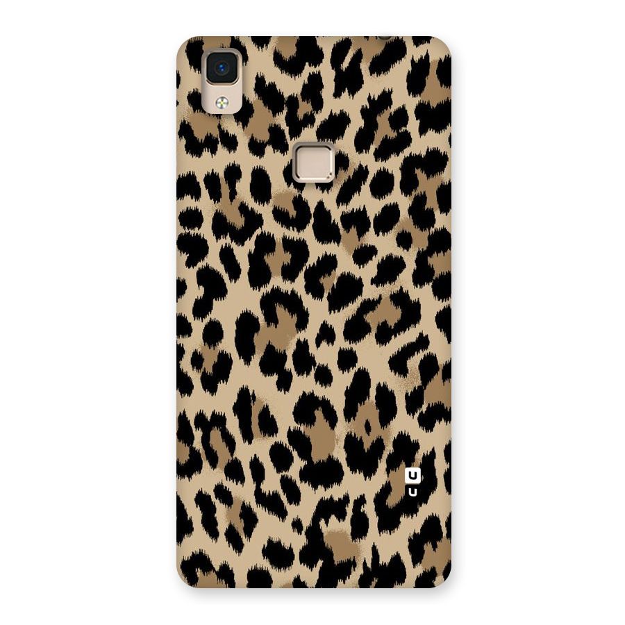 Brown Leapord Print Back Case for V3 Max