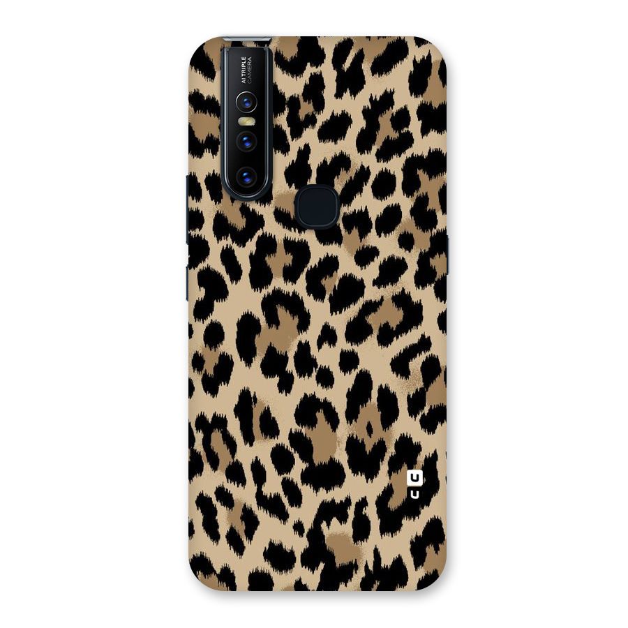 Brown Leapord Print Back Case for Vivo V15