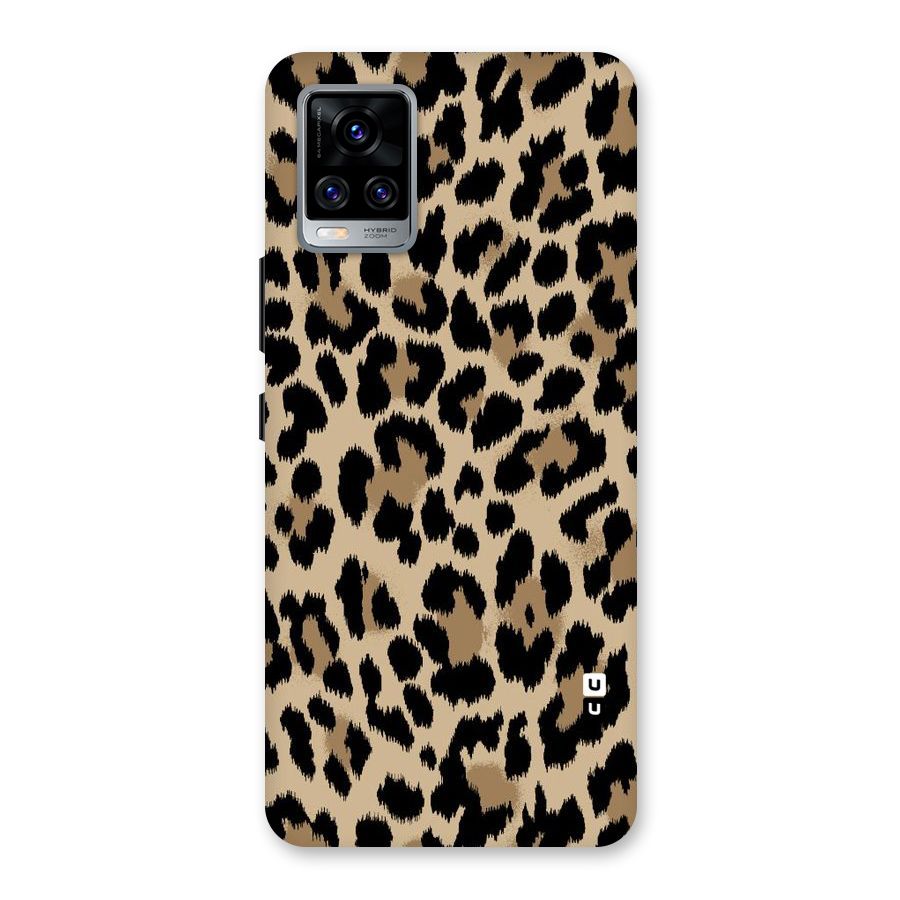 Brown Leapord Print Back Case for Vivo V20 Pro