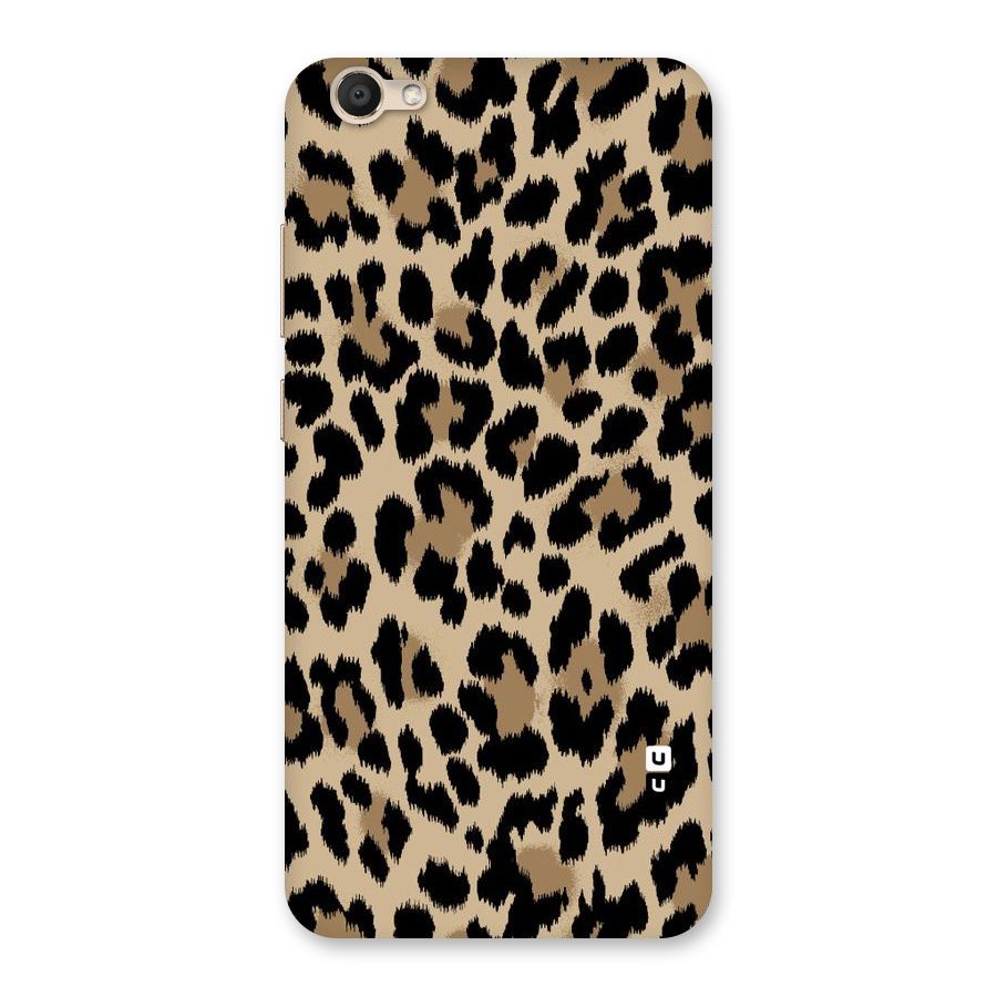 Brown Leapord Print Back Case for Vivo V5