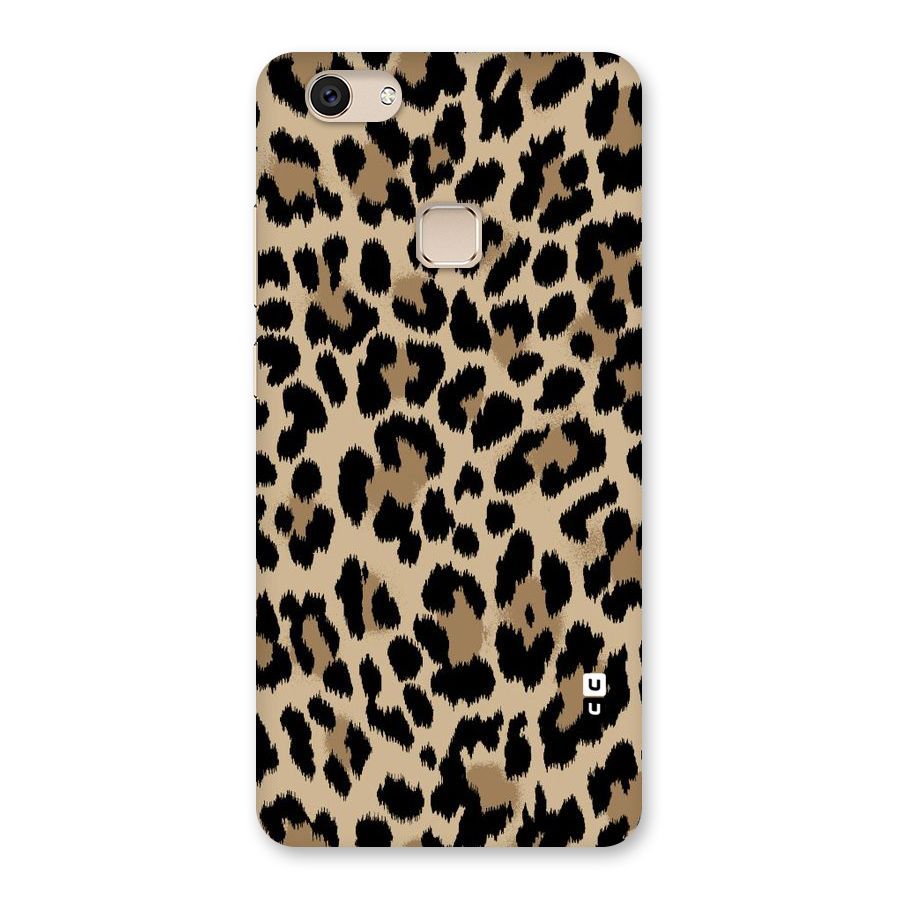 Brown Leapord Print Back Case for Vivo V7