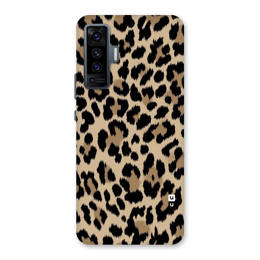 Brown Leapord Print Back Case for Vivo X50