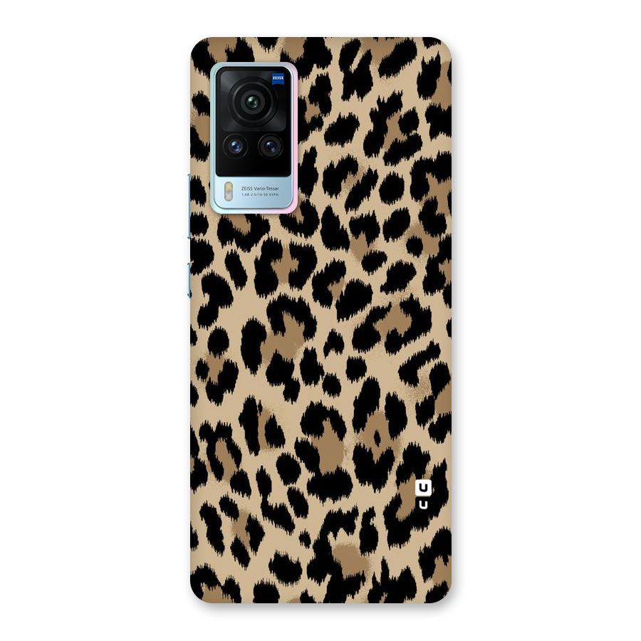 Brown Leapord Print Back Case for Vivo X60 Pro