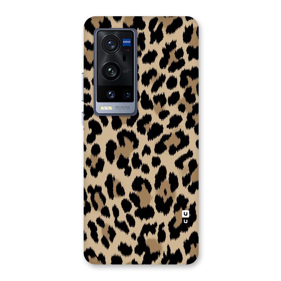 Brown Leapord Print Back Case for Vivo X60 Pro Plus