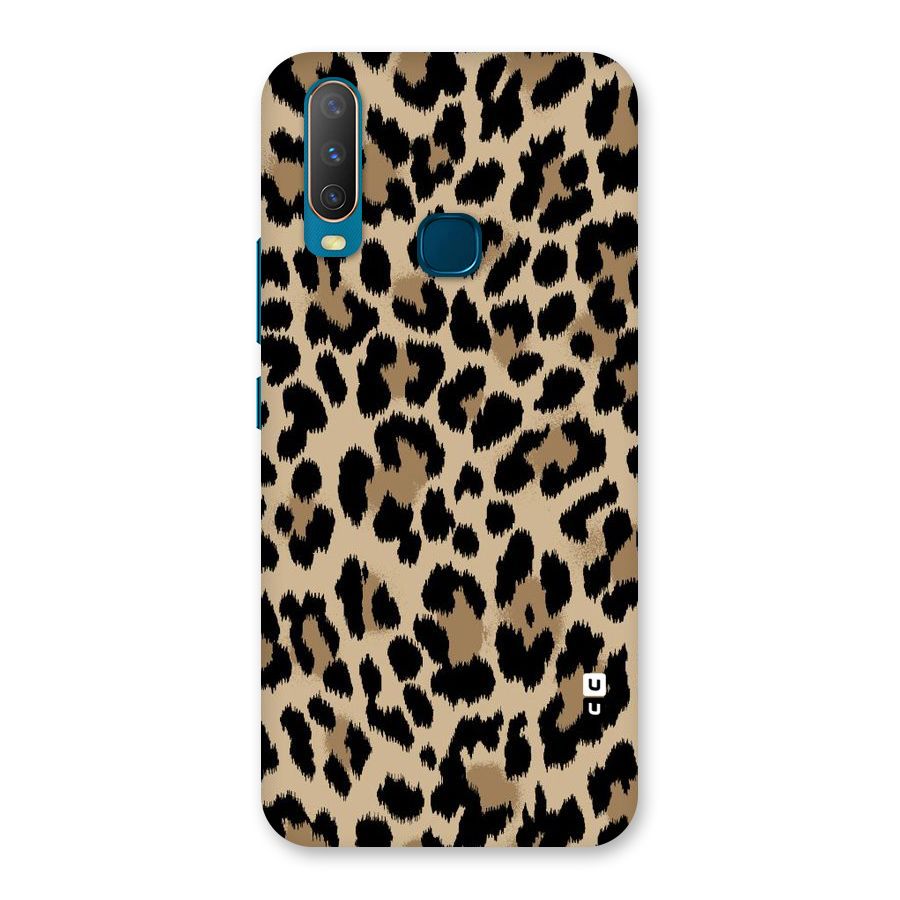 Brown Leapord Print Back Case for Vivo Y15