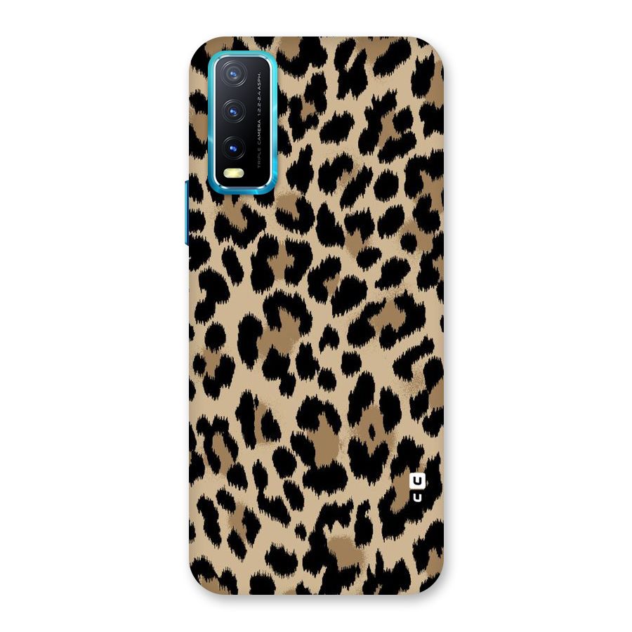 Brown Leapord Print Back Case for Vivo Y20