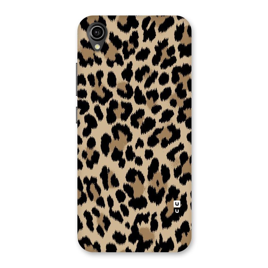 Brown Leapord Print Back Case for Vivo Y90