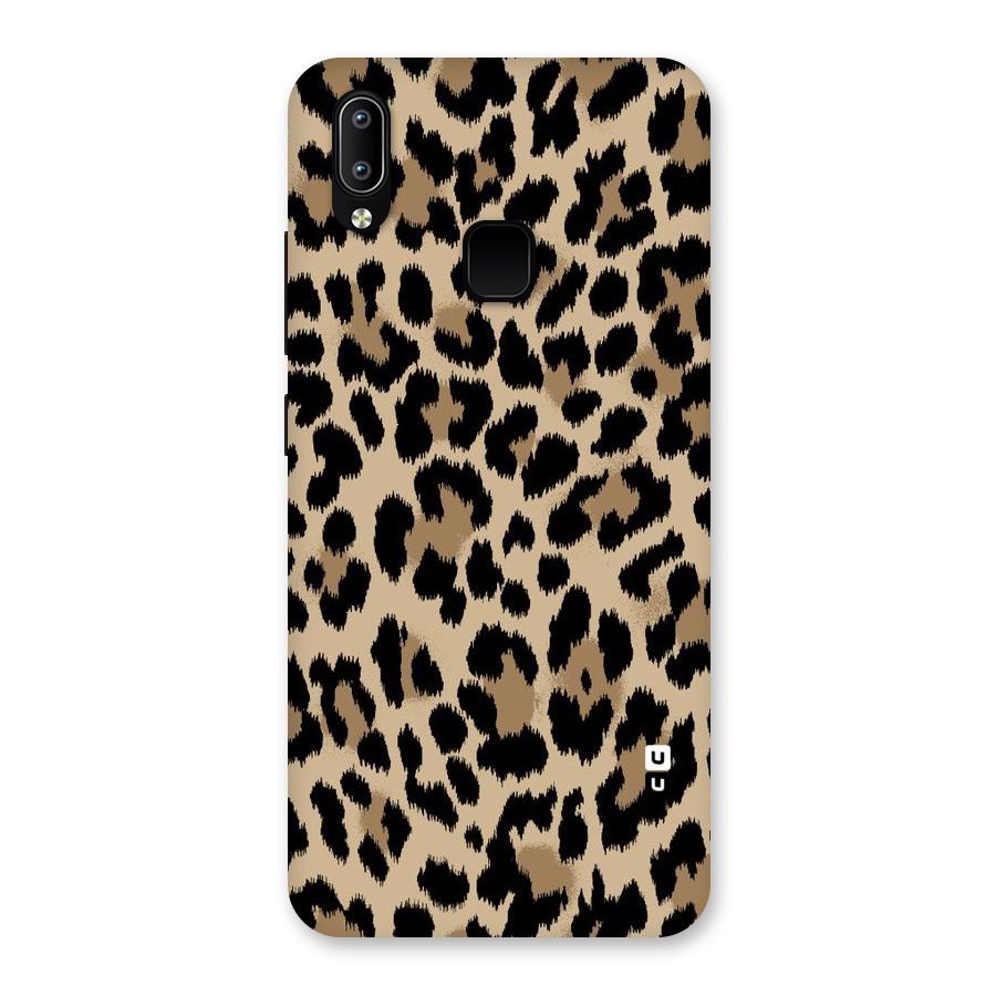 Brown Leapord Print Back Case for Vivo Y93