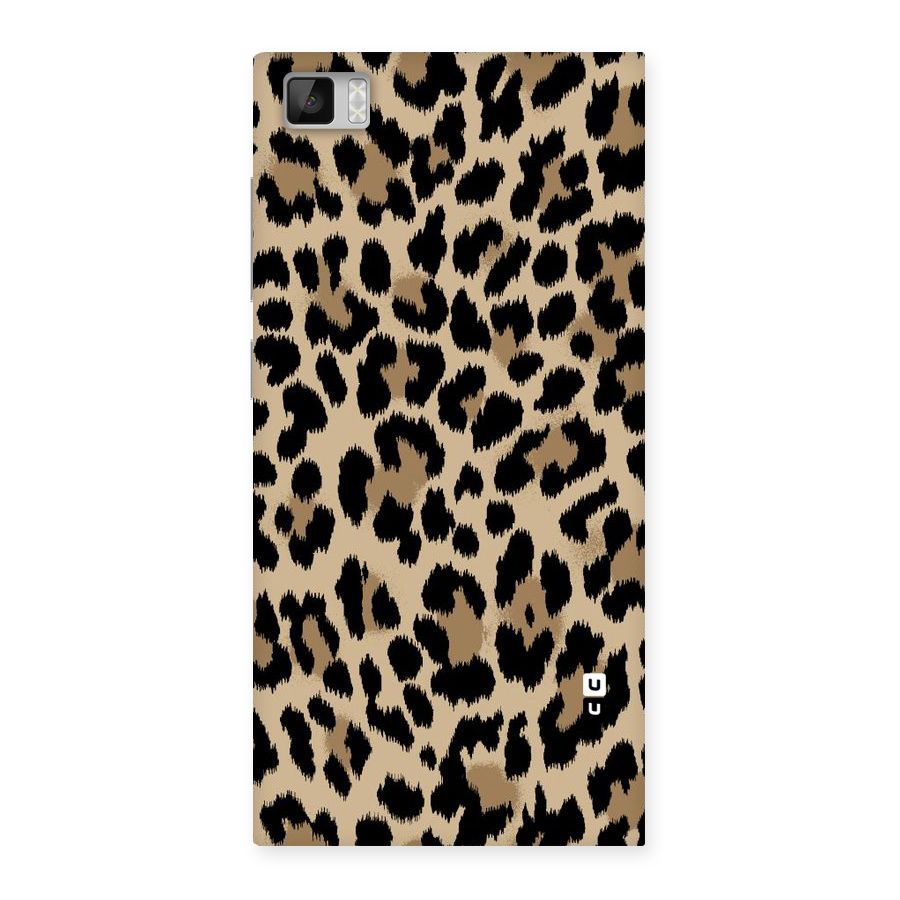 Brown Leapord Print Back Case for Xiaomi Mi3