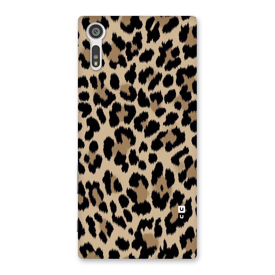 Brown Leapord Print Back Case for Xperia XZ