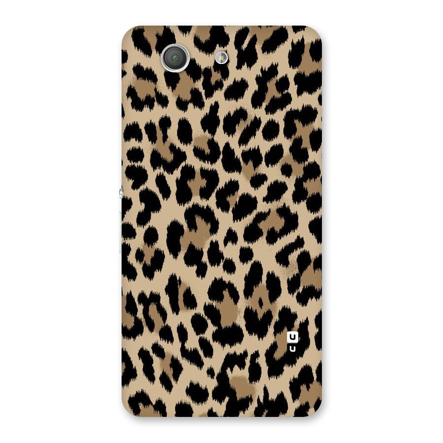 Brown Leapord Print Back Case for Xperia Z3 Compact