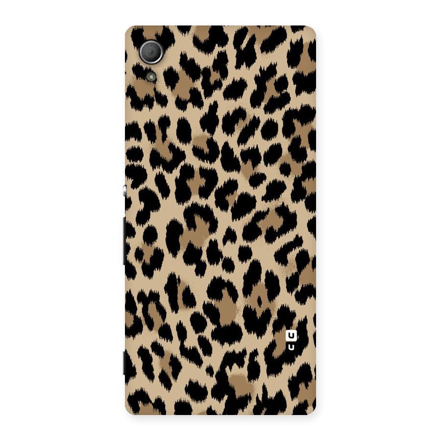 Brown Leapord Print Back Case for Xperia Z3 Plus