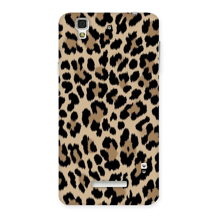 Brown Leapord Print Back Case for Yu Yureka