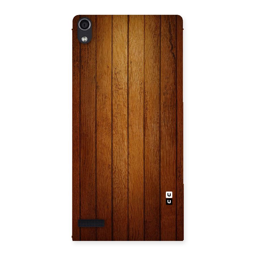 Brown Wood Design Back Case for Ascend P6