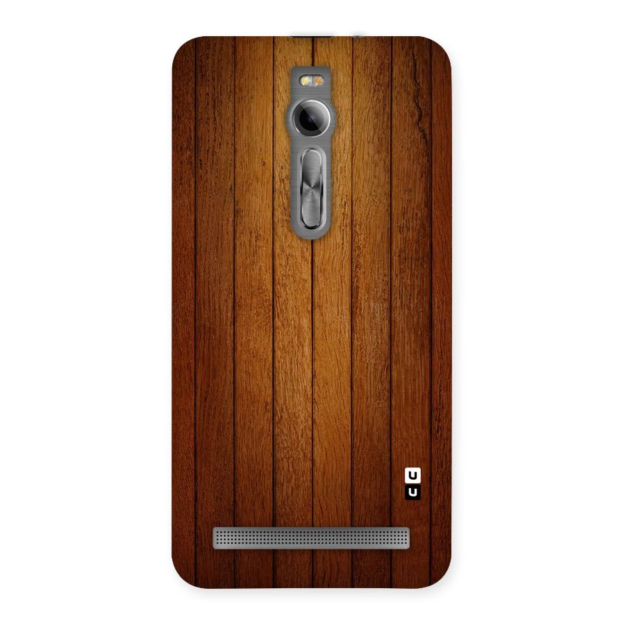 Brown Wood Design Back Case for Asus Zenfone 2