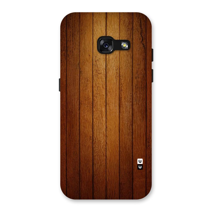 Brown Wood Design Back Case for Galaxy A3 (2017)