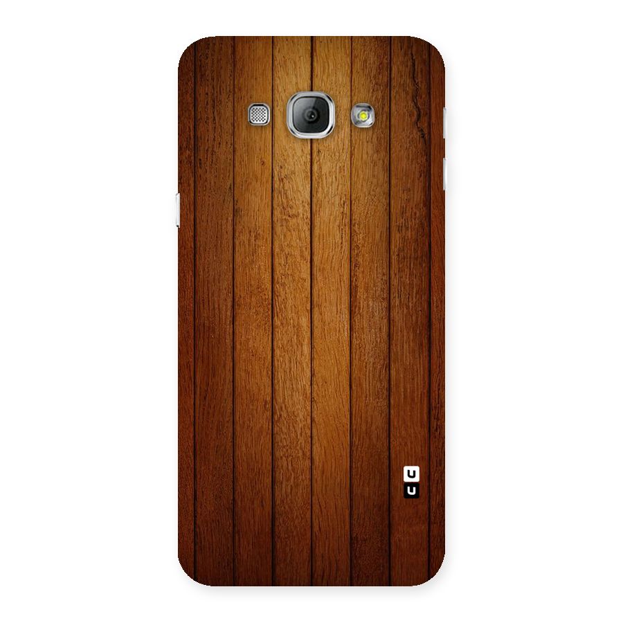 Brown Wood Design Back Case for Galaxy A8