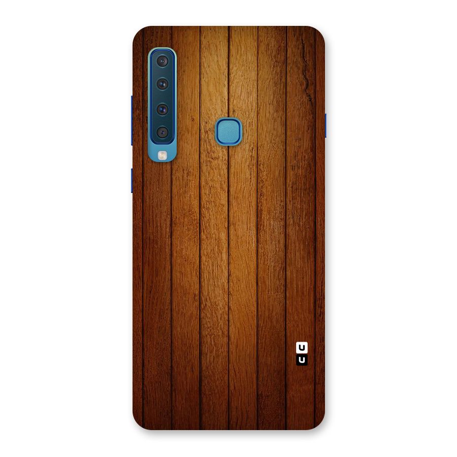 Brown Wood Design Back Case for Galaxy A9 (2018)