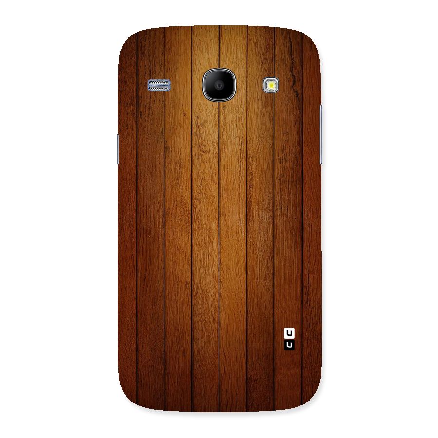 Brown Wood Design Back Case for Galaxy Core