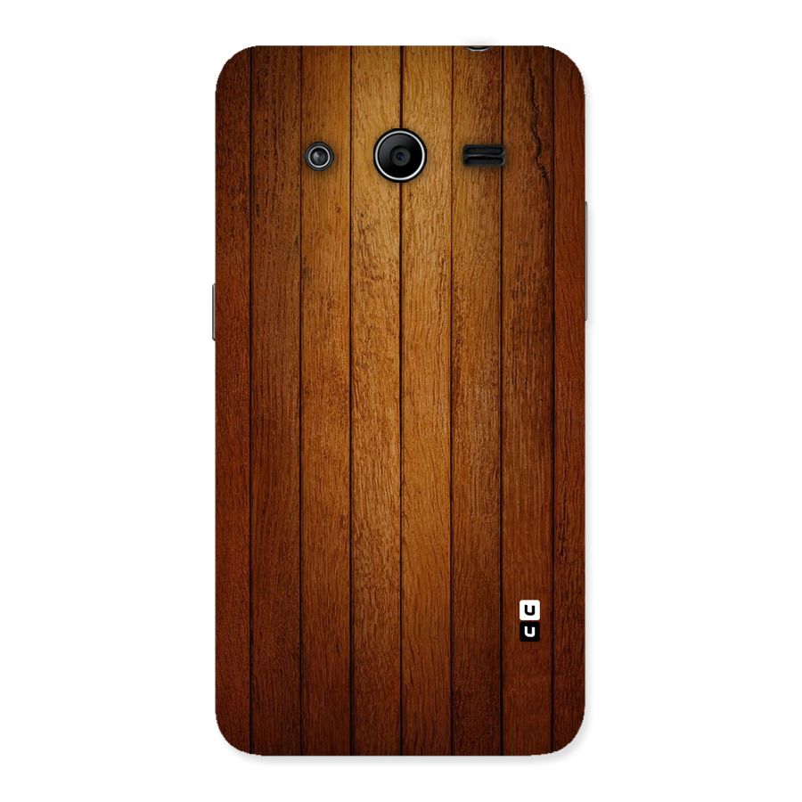 Brown Wood Design Back Case for Galaxy Core 2