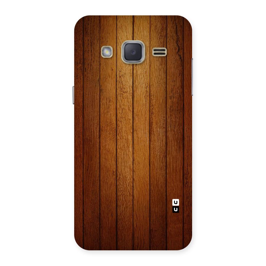 Brown Wood Design Back Case for Galaxy J2