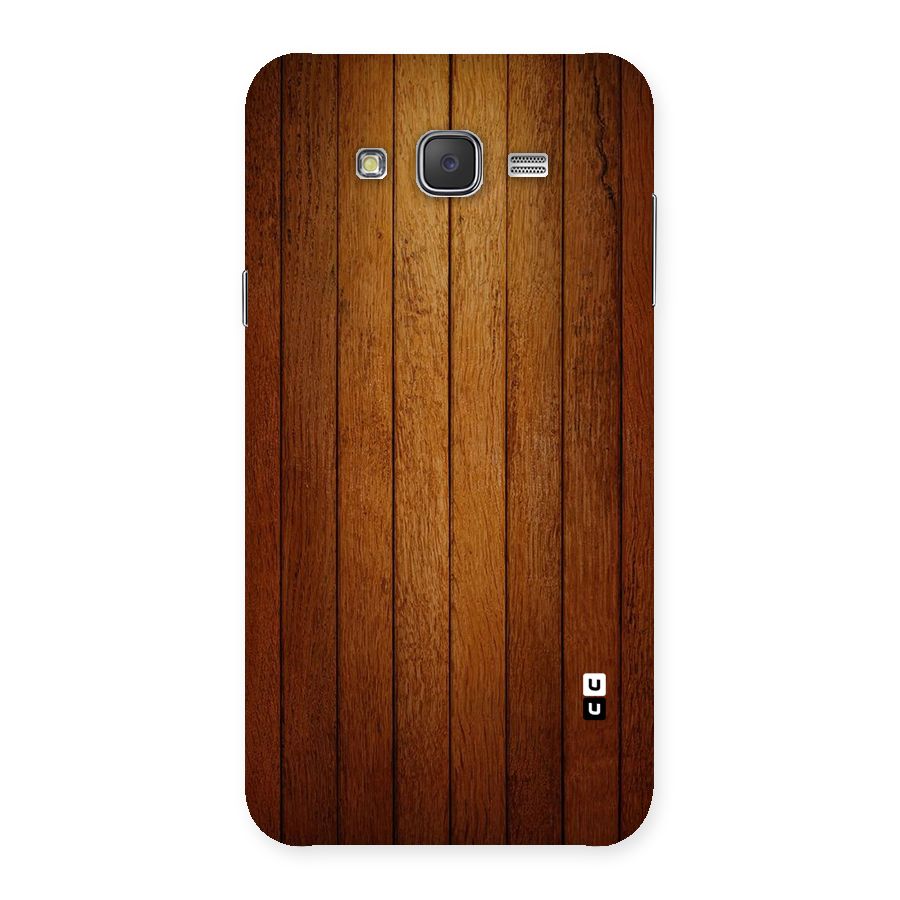 Brown Wood Design Back Case for Galaxy J7