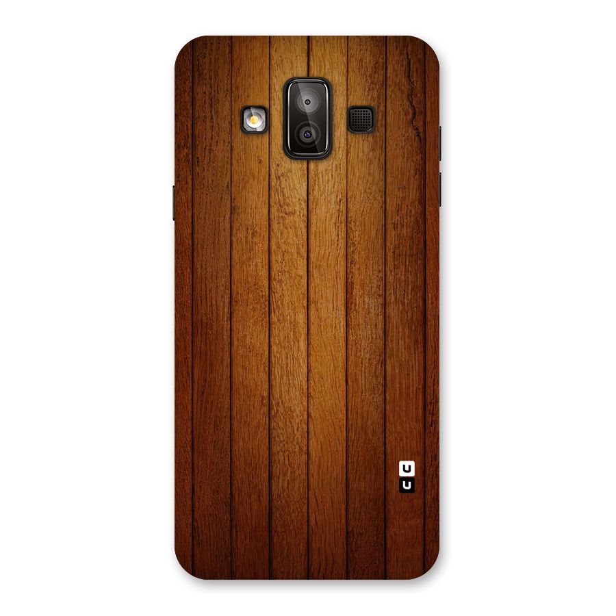 Brown Wood Design Back Case for Galaxy J7 Duo