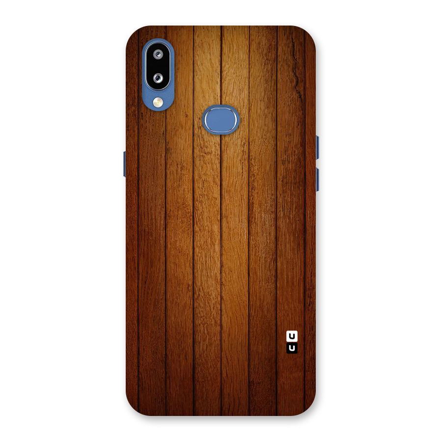 Brown Wood Design Back Case for Galaxy M01s