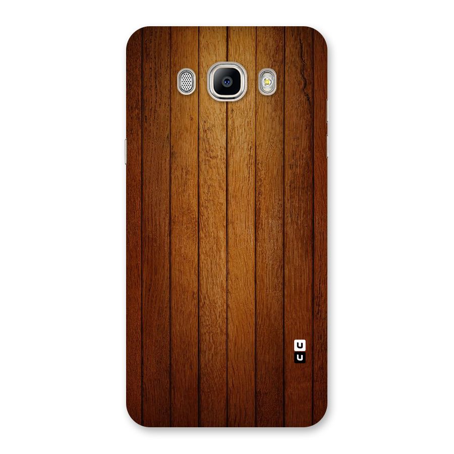 Brown Wood Design Back Case for Galaxy On8