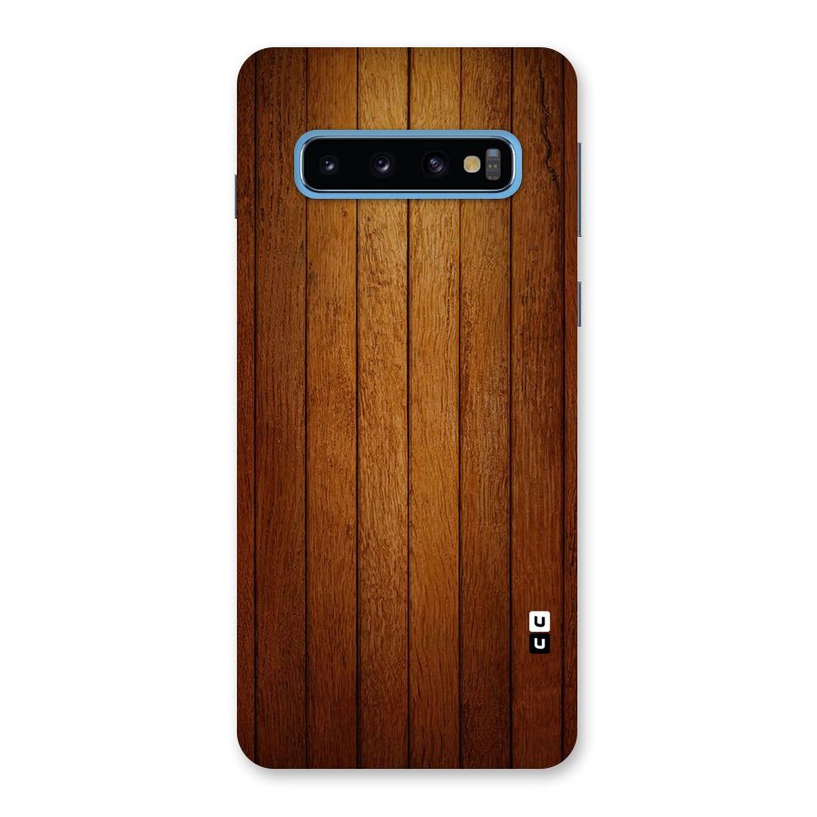 Brown Wood Design Back Case for Galaxy S10