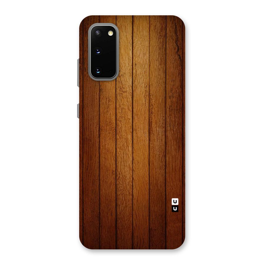 Brown Wood Design Back Case for Galaxy S20