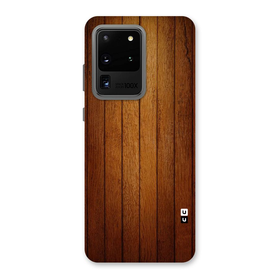 Brown Wood Design Back Case for Galaxy S20 Ultra