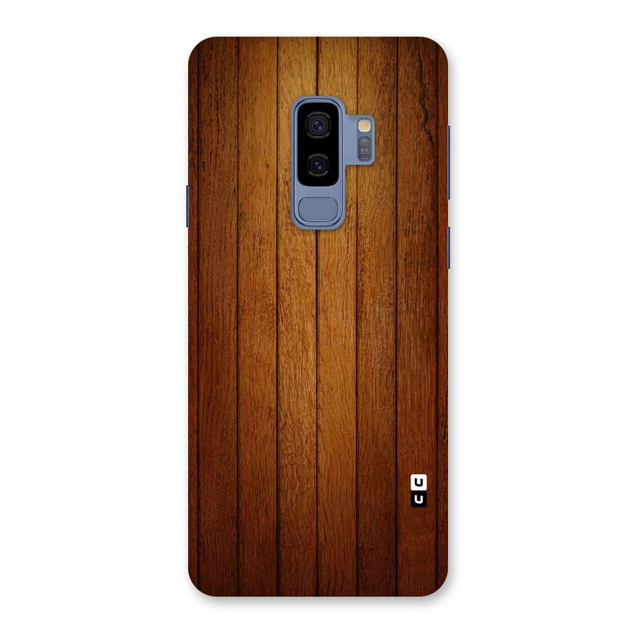 Brown Wood Design Back Case for Galaxy S9 Plus