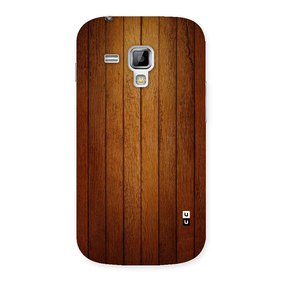 Brown Wood Design Back Case for Galaxy S Duos