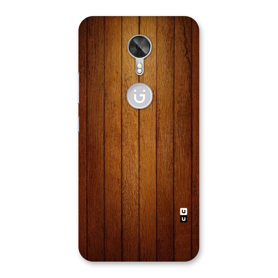 Brown Wood Design Back Case for Gionee A1