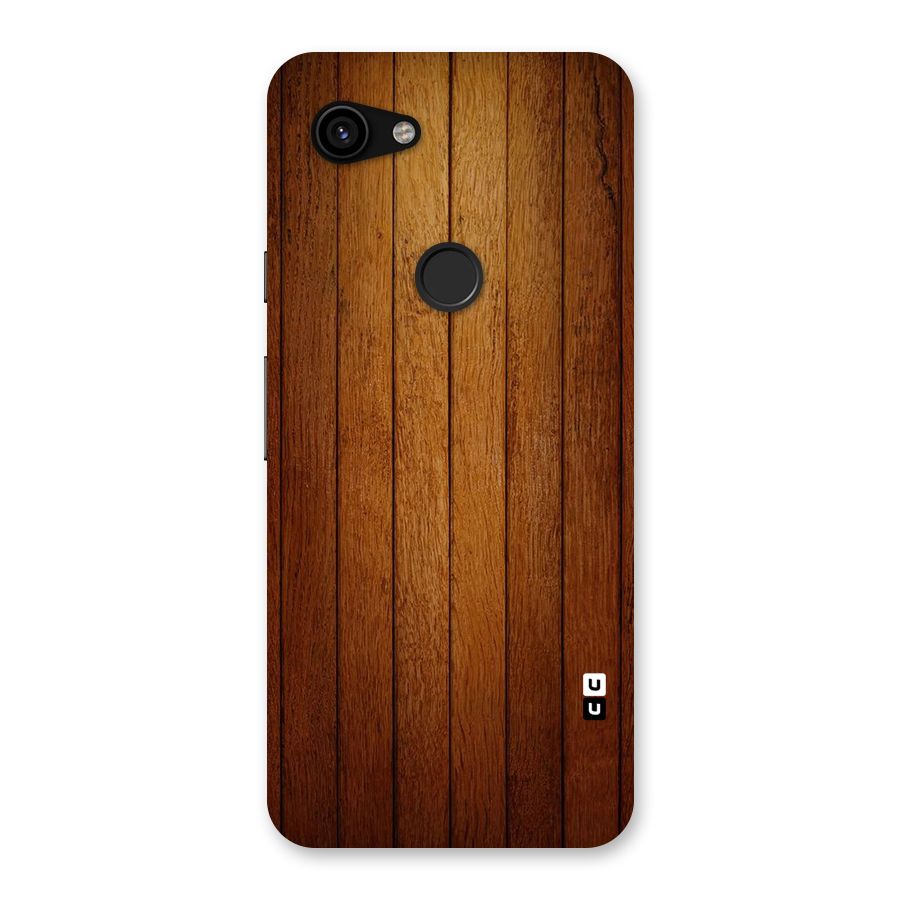 Brown Wood Design Back Case for Google Pixel 3a